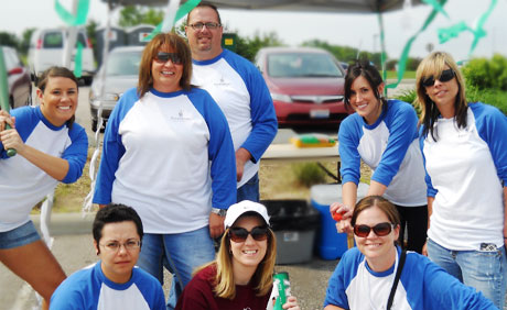 Our team at the relay